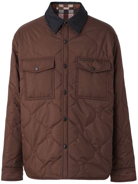 burberry overshirt|burberry reversible quilted overshirt.